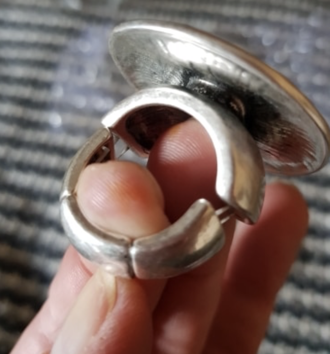 Large Silver Bohemian Wave Ring - coleculture