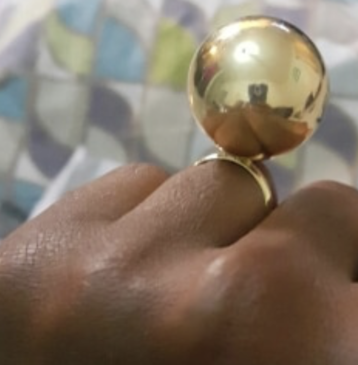 Adjustable Large Metal Ball Ring - coleculture