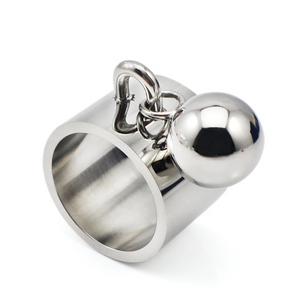 Stainless Steel Ball Charm Ring - coleculture