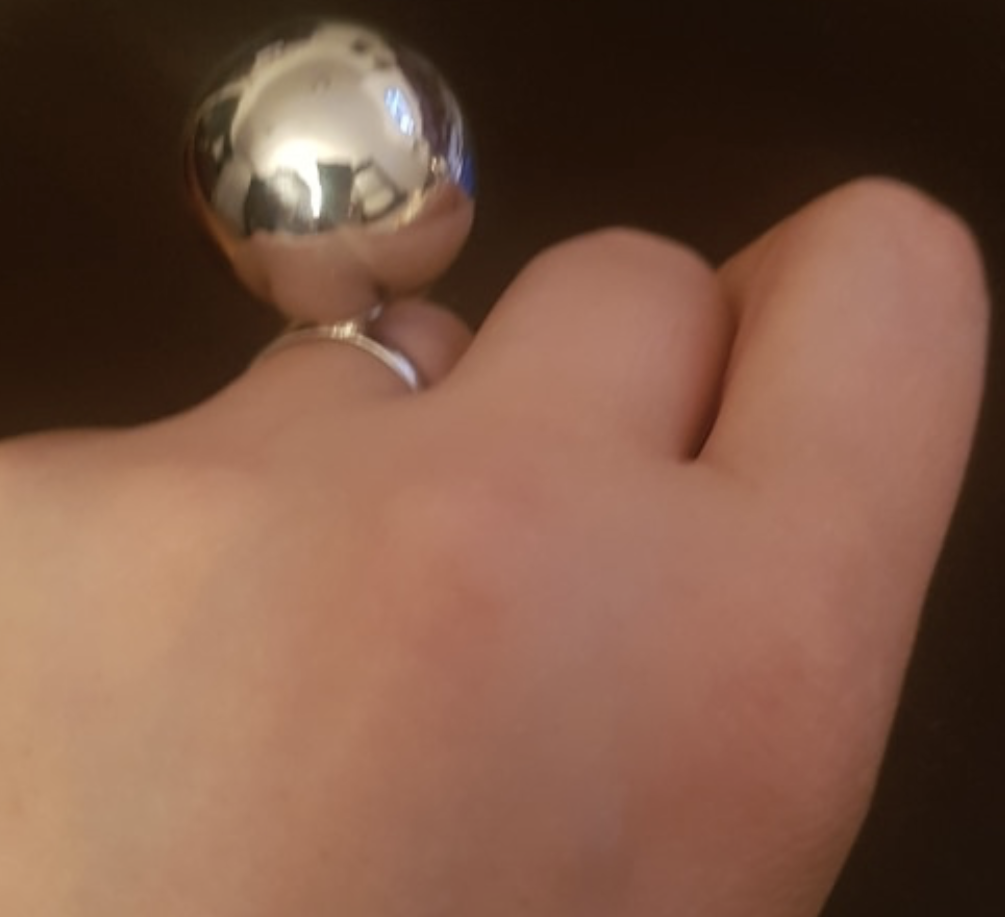 Adjustable Large Metal Ball Ring - coleculture