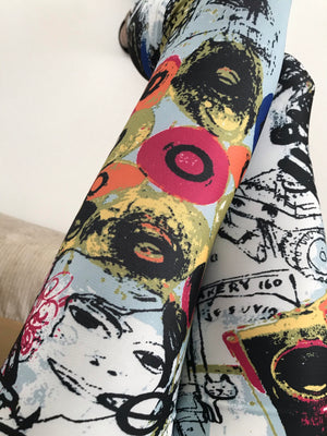 Abstract Art Printed Leggings