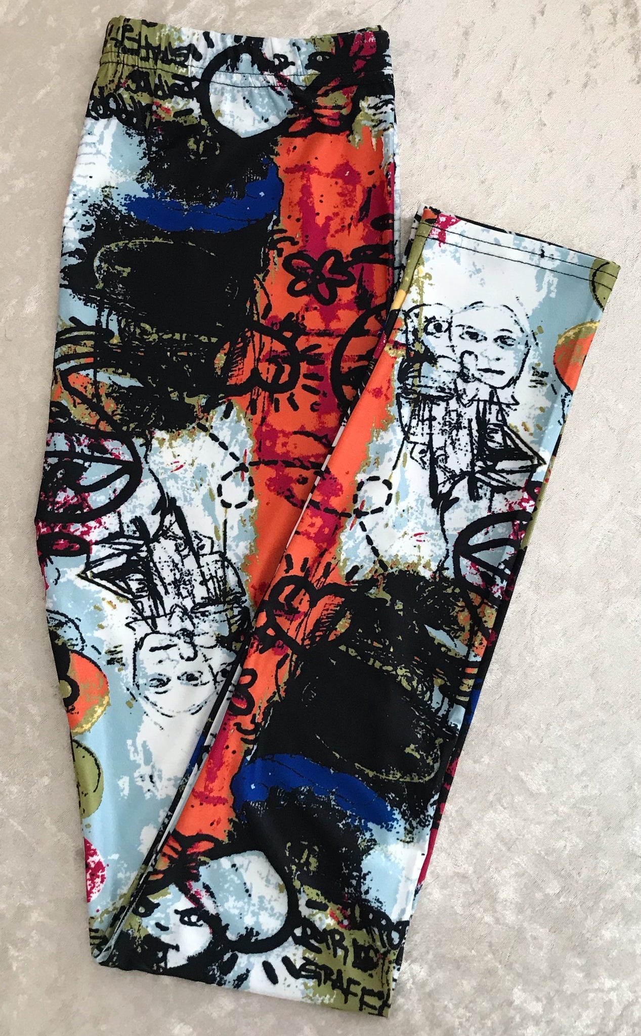 Abstract Art Printed Leggings