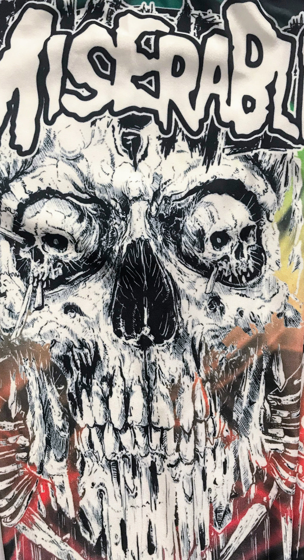 Les Miserable Print Skull Leggings