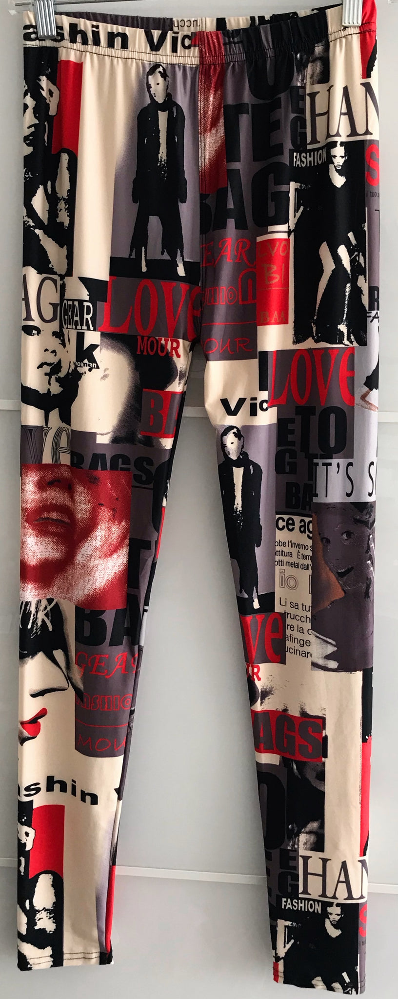 Fashion Magazine Print Leggings