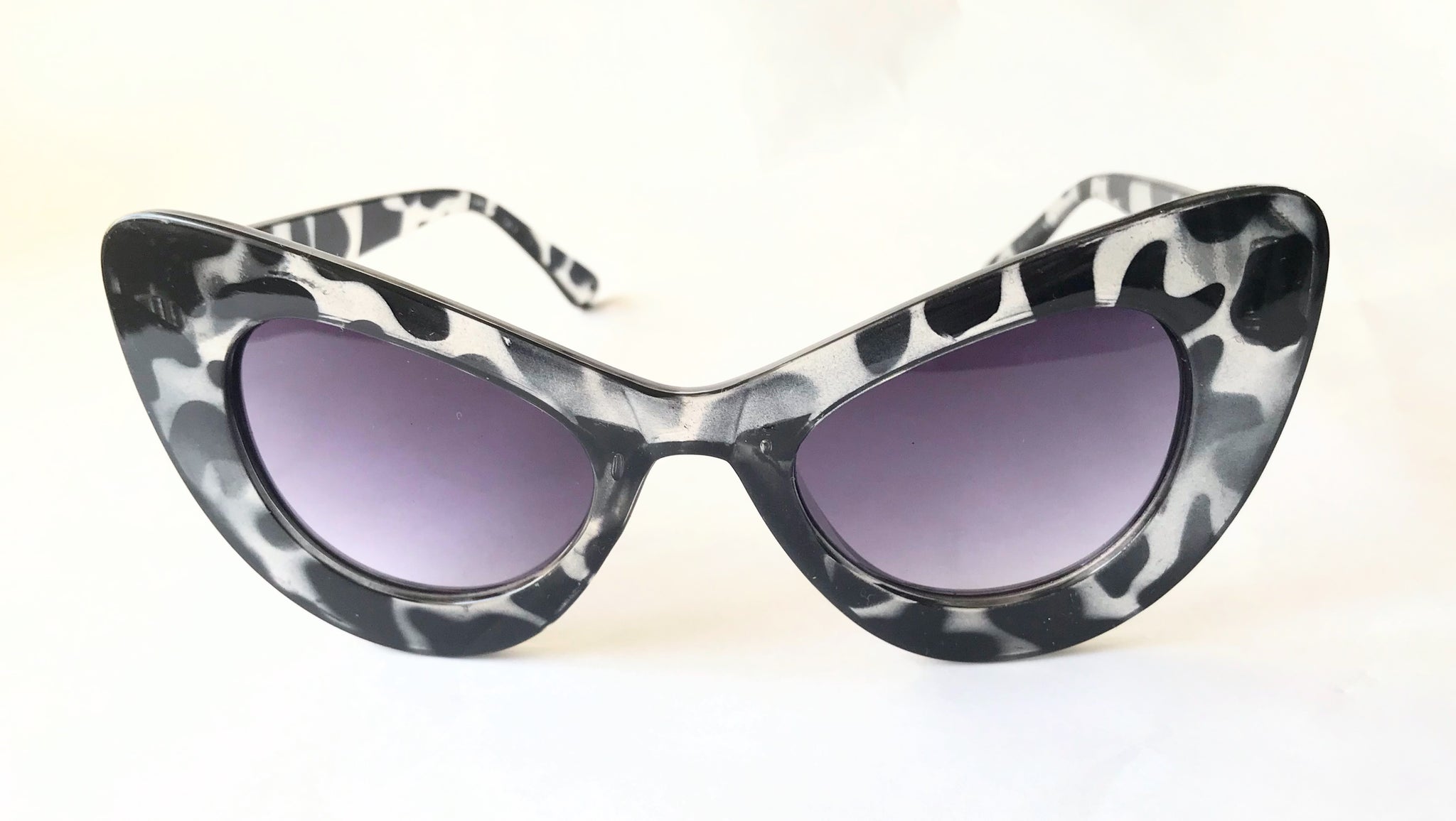 Transparent Leopard Print Cat Sunglasses