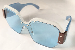 Fashionable Large Rimless Sunglasses