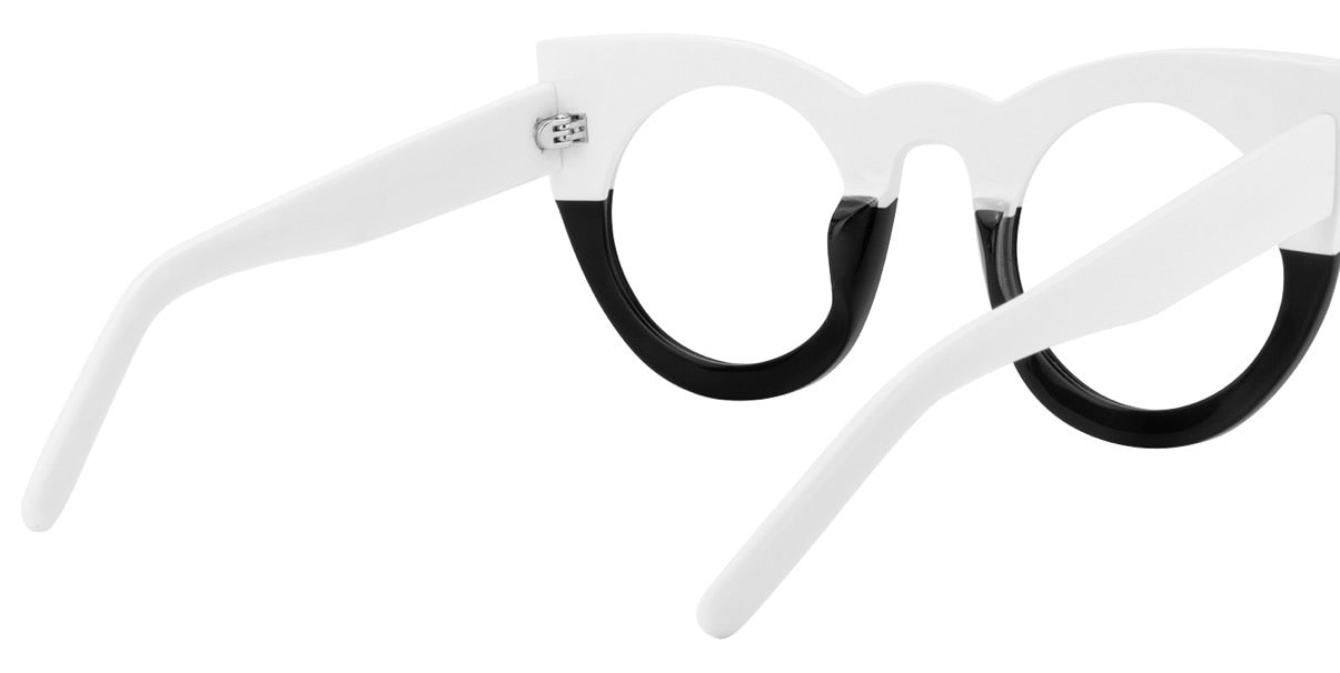 Black and White Cat Eyewear